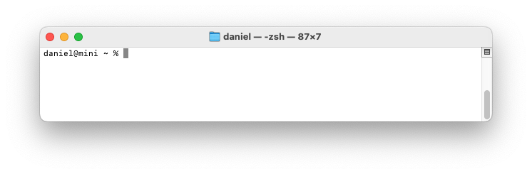 the $ dollar sign comand prompt in the Mac Terminal